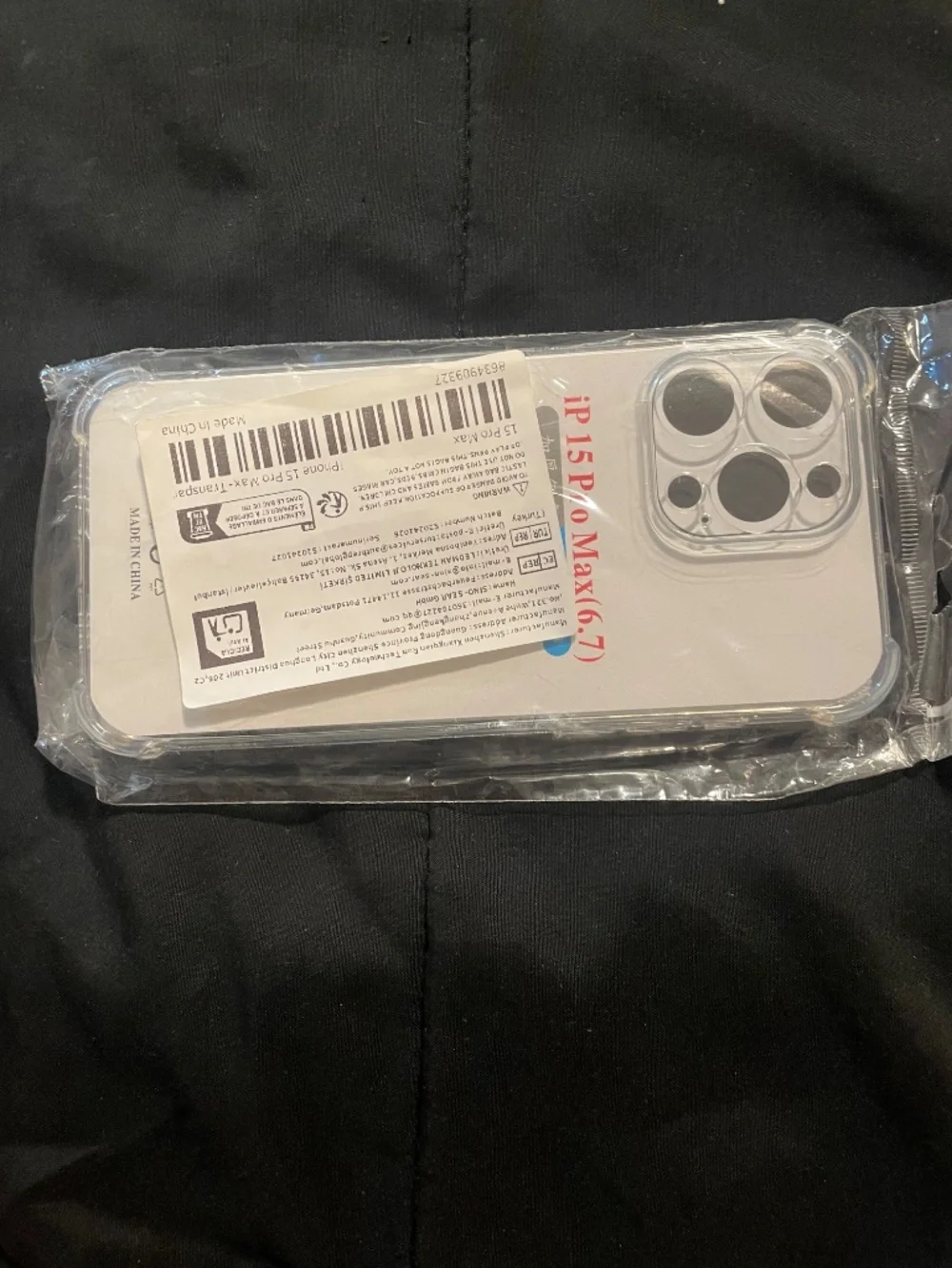 iPhone 15 Pro Max Clear Case New Sealed Transparent - As Pictured